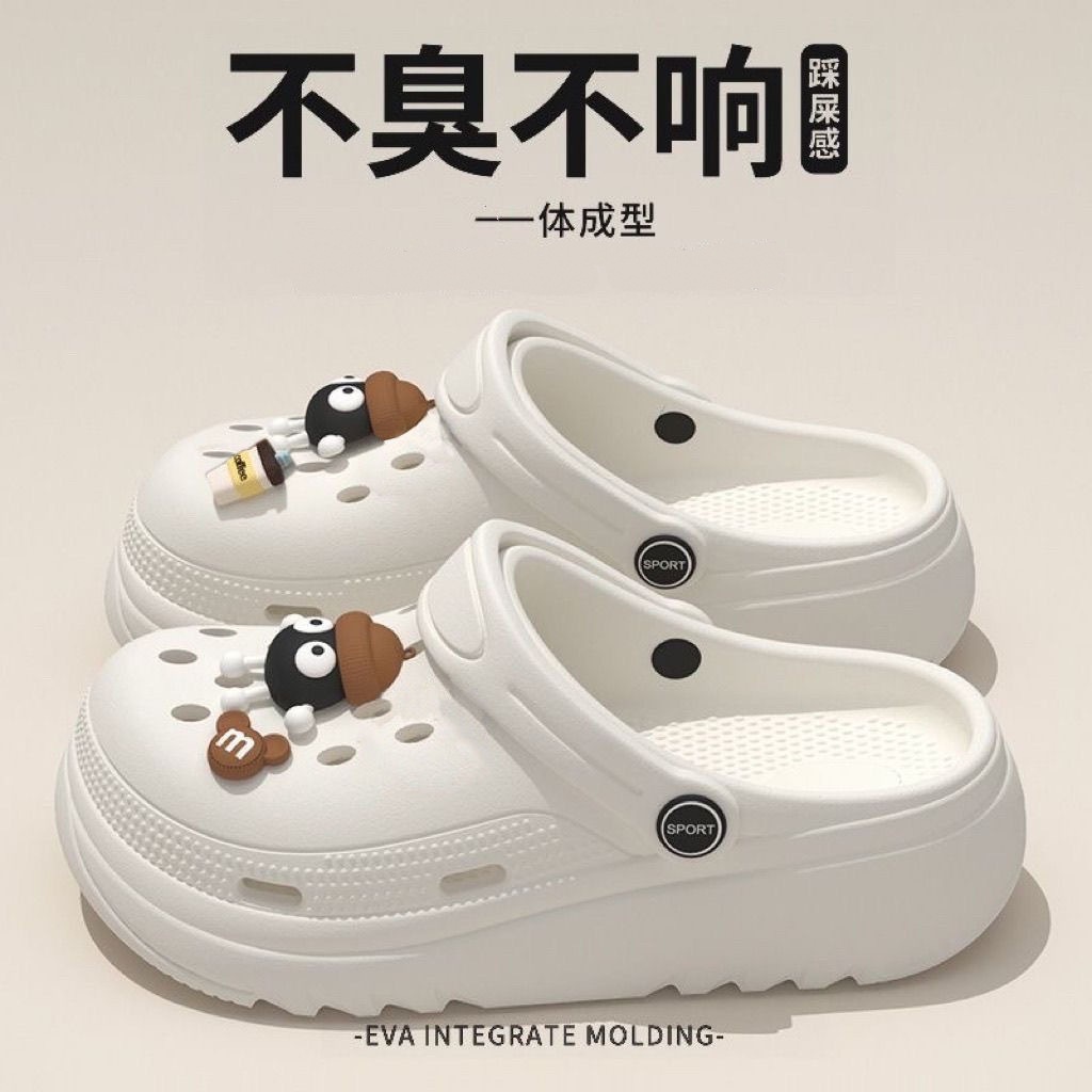 Summer Clogs for Women, Eva Slippers, Breathable and Cute Cartoon Toe-Toe Slippers for Women, Couple Slippers, Women's Sandals