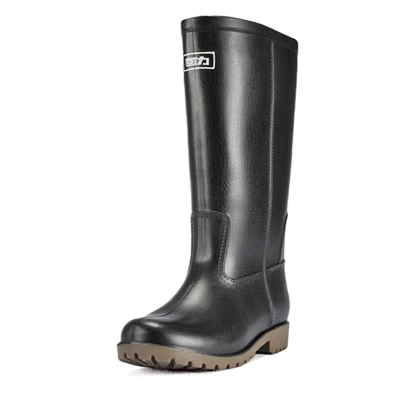 Shanghai Warrior rain boots 8128 plastic men's high water boots fishing labor protection waterproof rain boots wholesale one-piece delivery