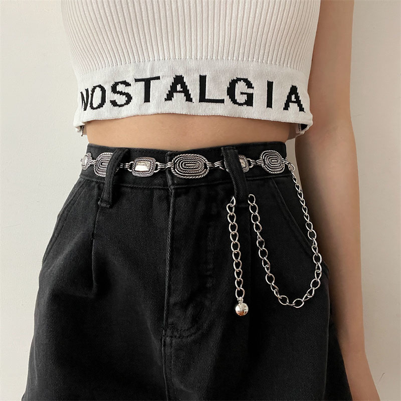 Metal waist chain women decoration retro chain belt chain skirt dress shirt accessories belt spring and summer wholesale