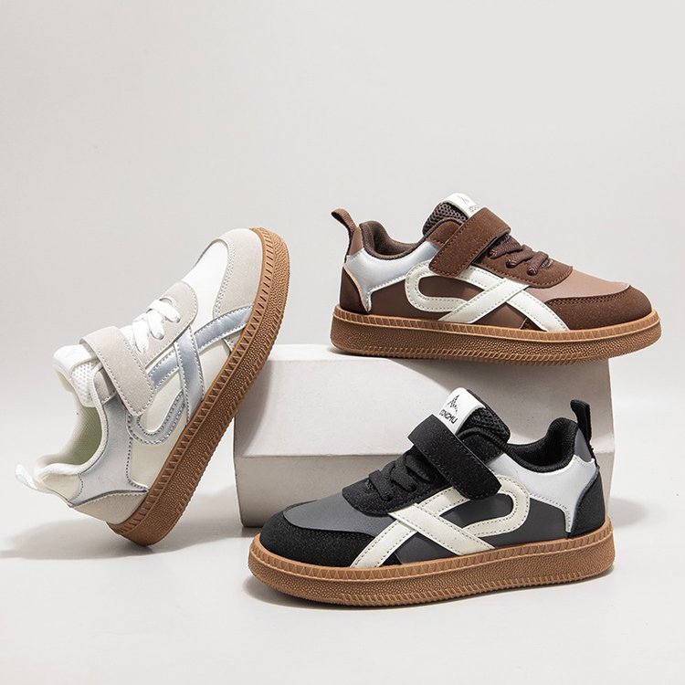 Children's board shoes new 2025 spring and autumn comfortable and breathable boys' and girls' moral training casual shoes, fashionable sneakers, children's shoes