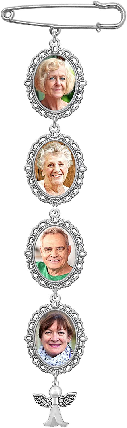 Picture of New Jewel Tray DIY Photo Frame Pendant Holiday Memorial Pendant Wedding Flower Decoration