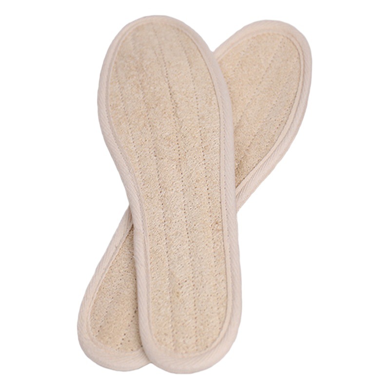 Natural Loofah insole deodorant sweat-absorbent unisex handmade loofah deodorant breathable Sports wholesale cross-border