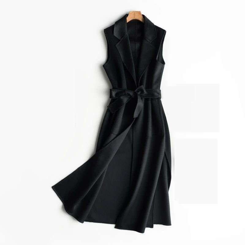 Picture of Autumn and Winter Woolen Women's Vest 2025 Cross-Border Fashion New Style Suit Collar Vest Long Waistoutwear