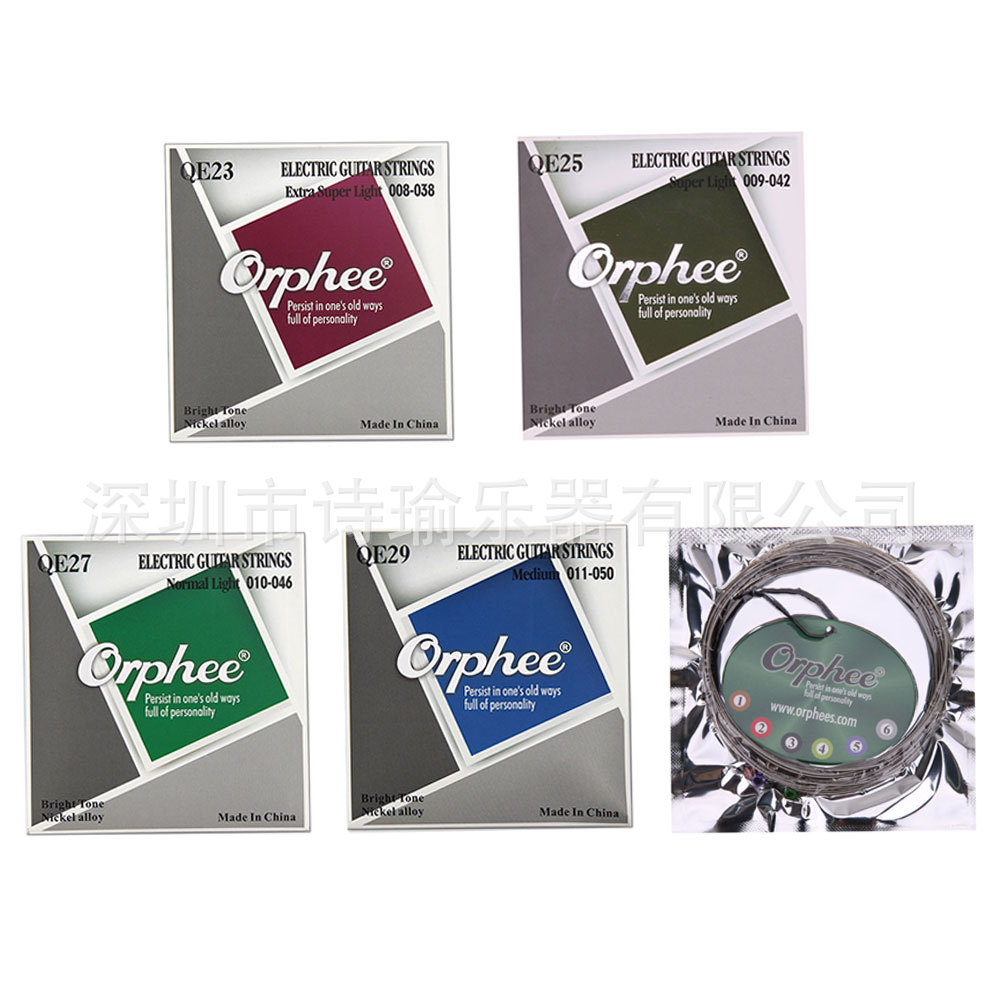 Guitar accessories oluffei Orphee hexagonal steel core nano coated OE electric guitar strings guitar set strings