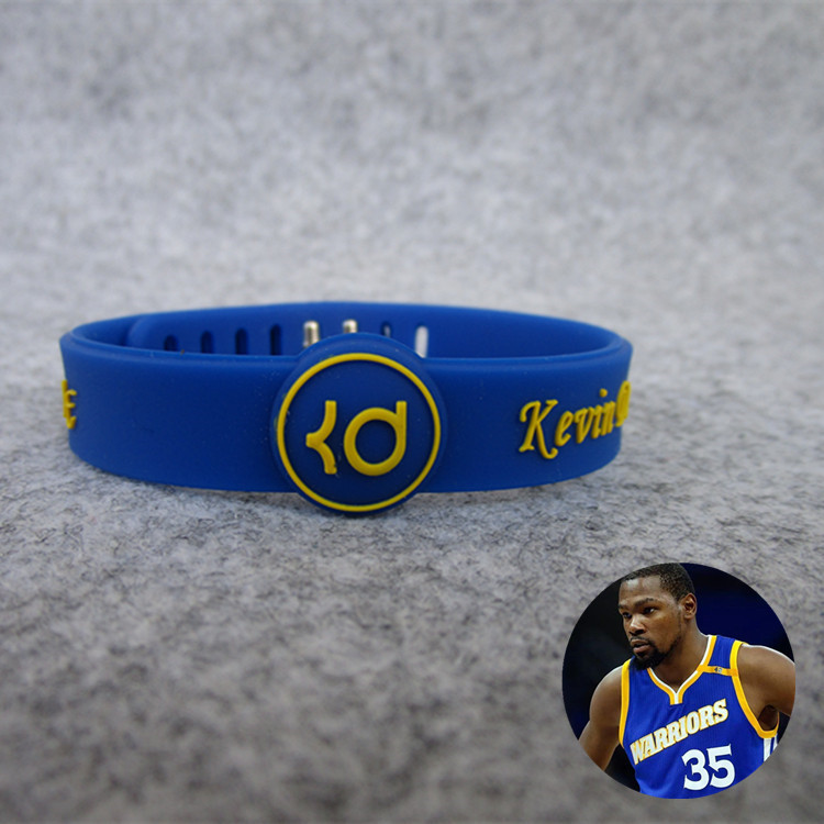 Picture of Nets No. 7 star Kevin. Durant adjustable signature buckle bracelet Silicon wrist sports wristband adjustable
