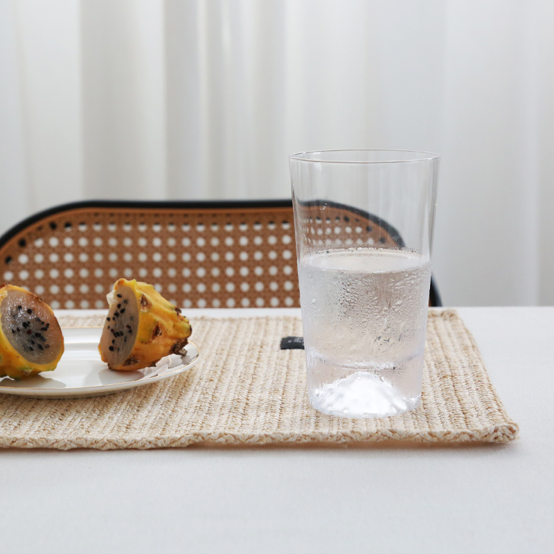 Picture of Beauty Elements ins Style Woven Place Mat Table Mat Southeast Asia Style Rectangular Simple Heat Insulation Mat Cross-border Hot Sale