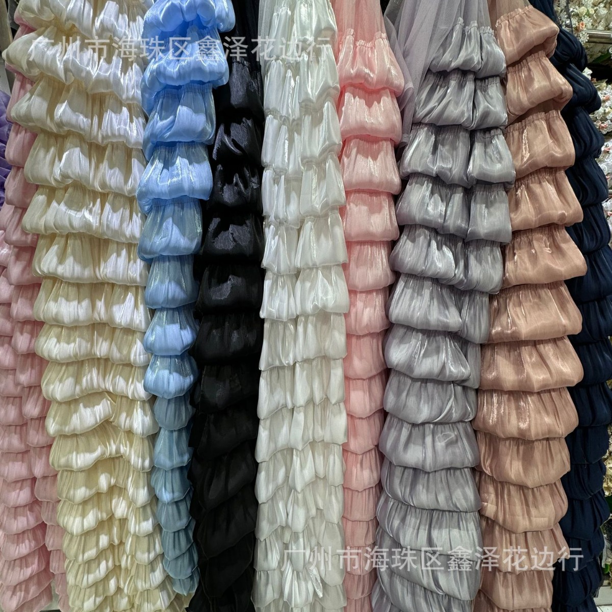 Small fragrant style puffy mesh skirt cake skirt streamer yarn dress fabric accessories skirt lace children's clothing skirt