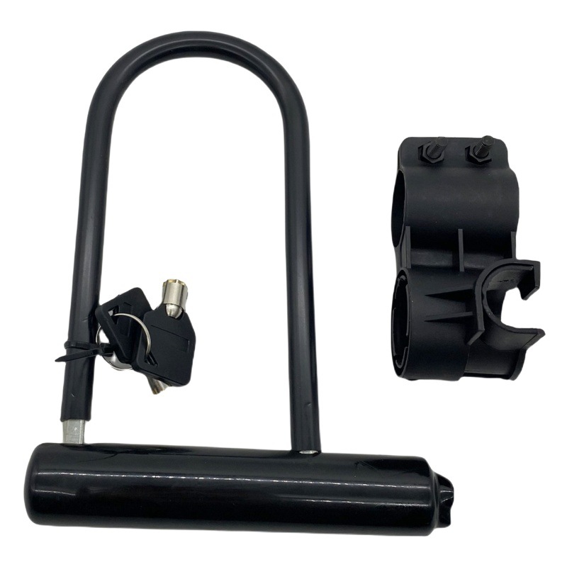Bicycle U-lock dead flying bicycle anti-theft lock mountain bike lock folding road bike with lock frame