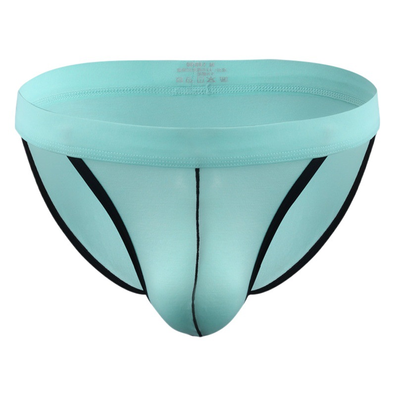 Men's Underwear High Fork Briefs Mid-Waist Modal Breathable Sexy Sports Cross-Border G-string Underpants Headline Hair