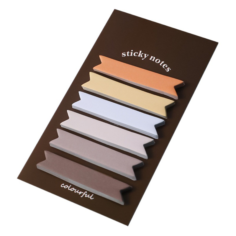 Morandi Index Stickers Creative Gradient Strips Sticky Notes Stationery Students Use Key Mark Classification Sticky Notes