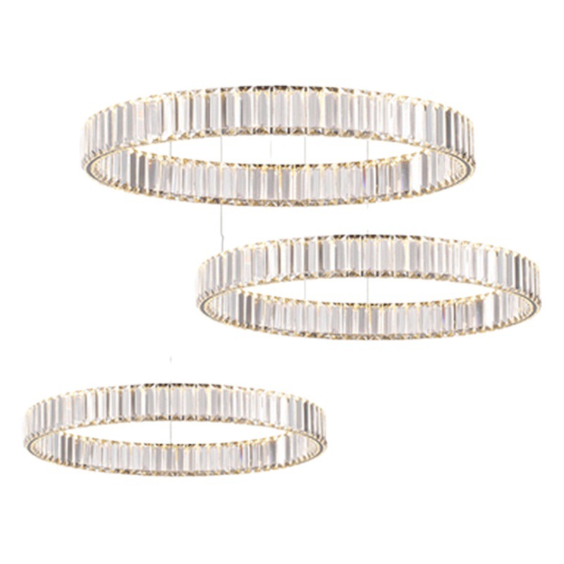 Sales Department Living Room Bedroom Crystal Lamp Nordic Designer Lamps Model Room Villa Ring Hall Dining Room Chandelier