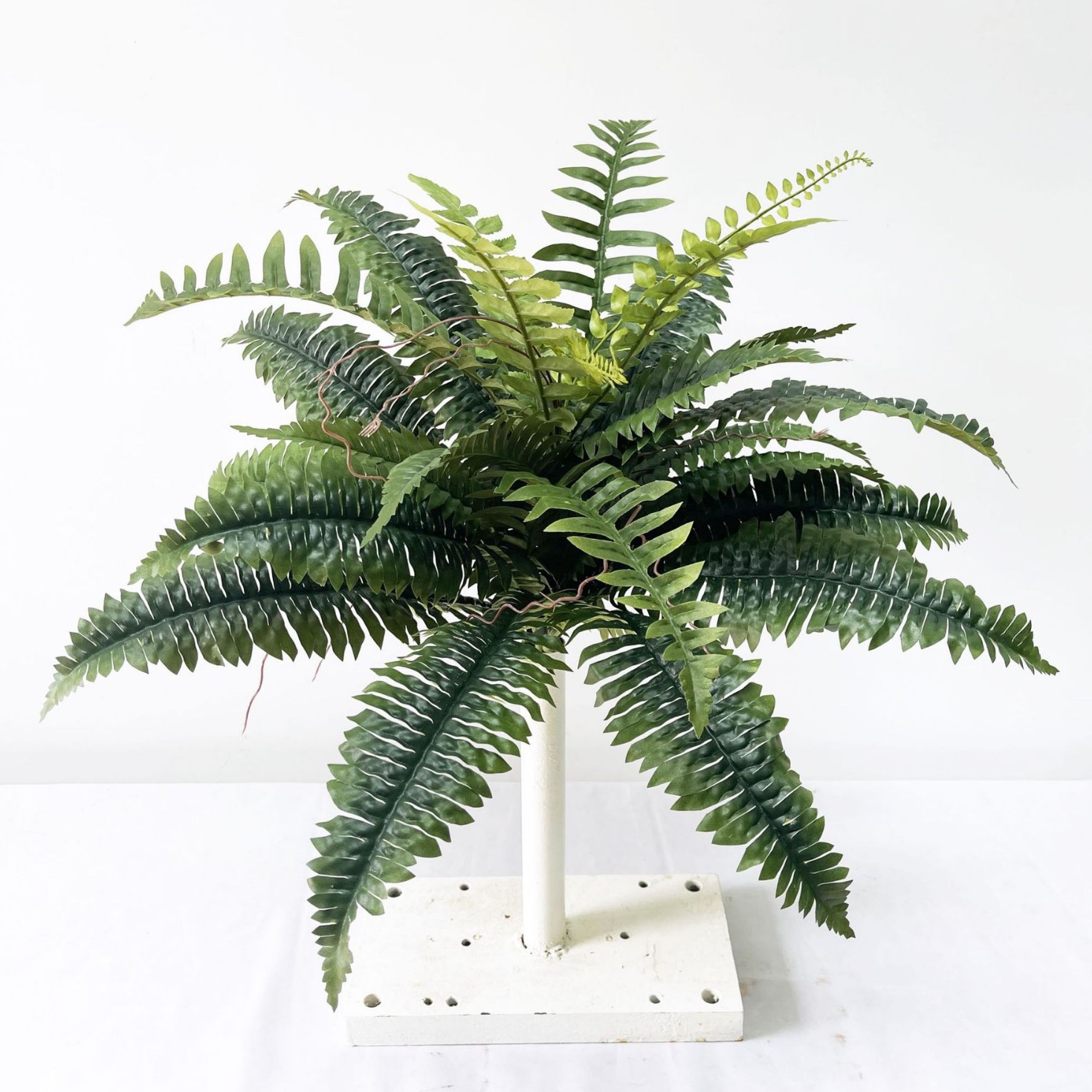 Picture of Simulated Plant Persian Grass Home Decoration Floor Bonsai Purple Hanging Bell Leaf Artificial Flowers and Green Plants Wave Grass Potted Plant