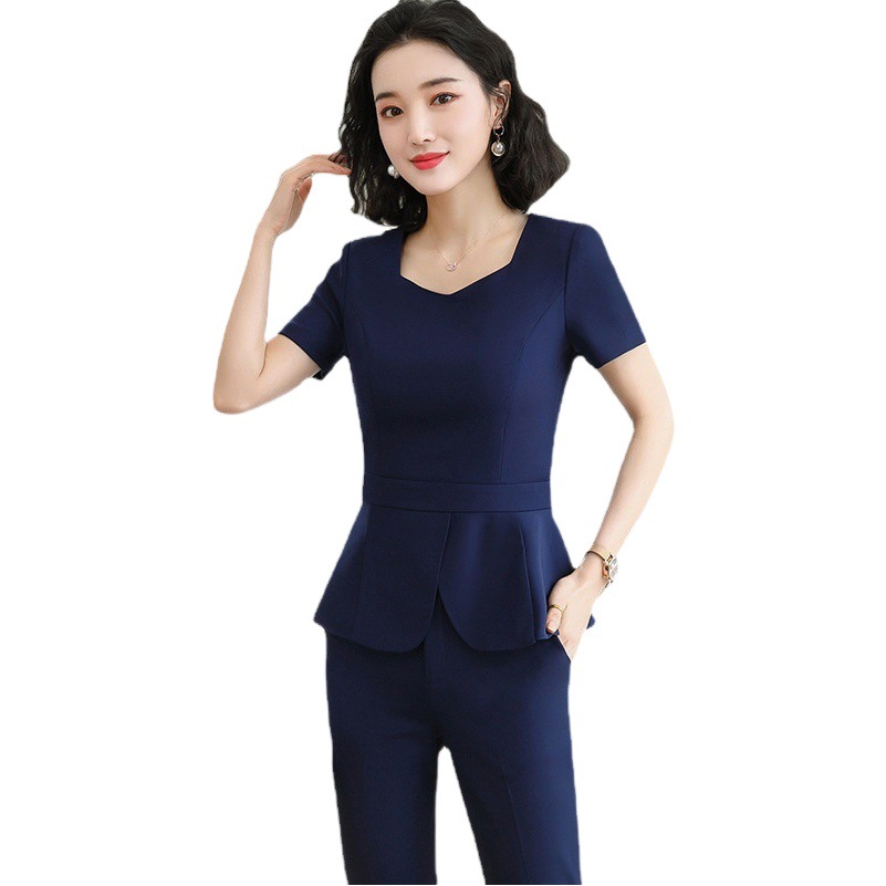Professional Suit Women's Summer Thin Fashion Elegant Goddess Style Jewelry Store Work Clothes Hotel Reception Tooling