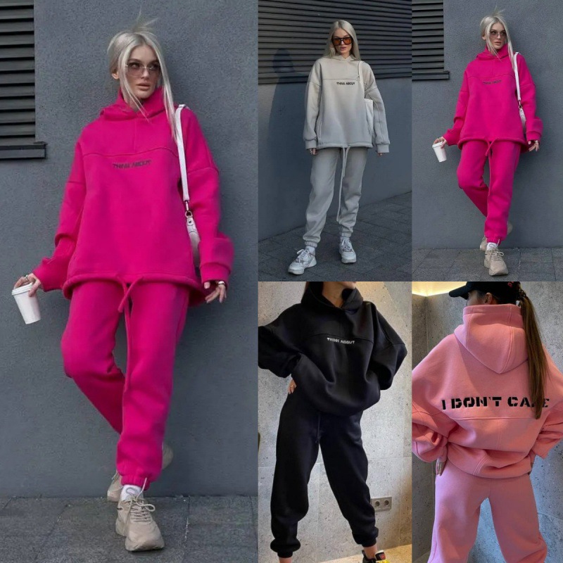 Amazon Europe and the United States foreign trade 2024 spring and autumn new women's fashion pants loose casual sweater suit two-piece set