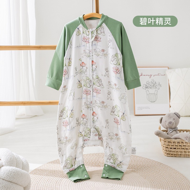 Picture of Cartoon Bamboo Cotton Gauze Sleeping Bag Baby Class a Summer Newborn Children's Home Clothes Baby Anti-Kick Quilt Breathable and Lightweight