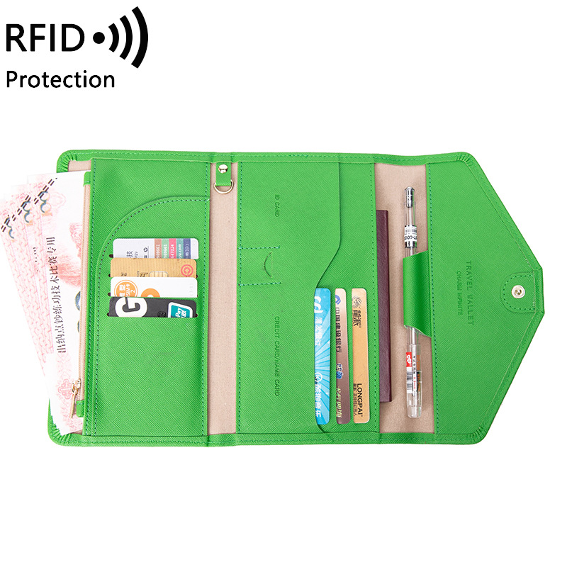 Picture of Cross-Border Passport Bag for Women 2023 New Rfid Multi-Functional Ticket Document Bag for Men and Women Overseas Travel Passport Holder