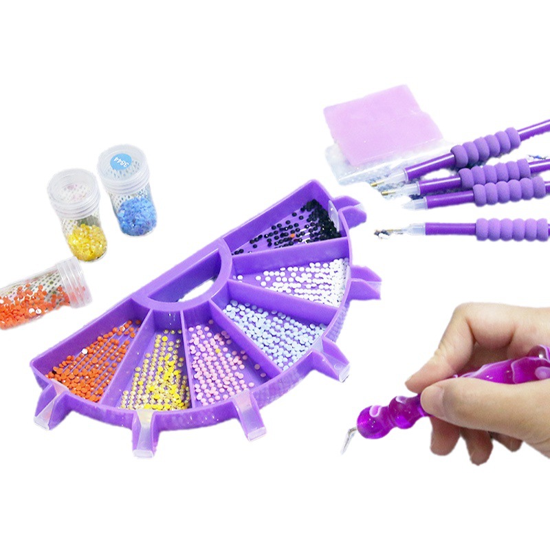 Picture of Diamond painting new multi-function drill plate DIY point drill pen Diamond storage tray diamond embroidery screen drill plate tool