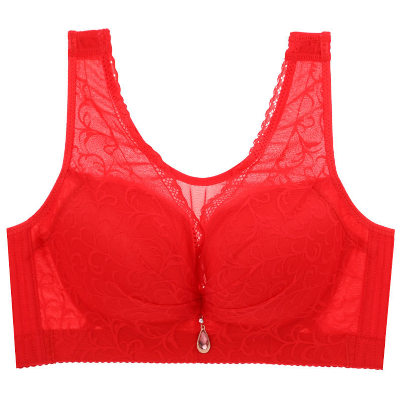 Picture of Wireless underwear plus size women's tube top vest-style beauty back chubby girl push up anti-sagging adjustable bra E