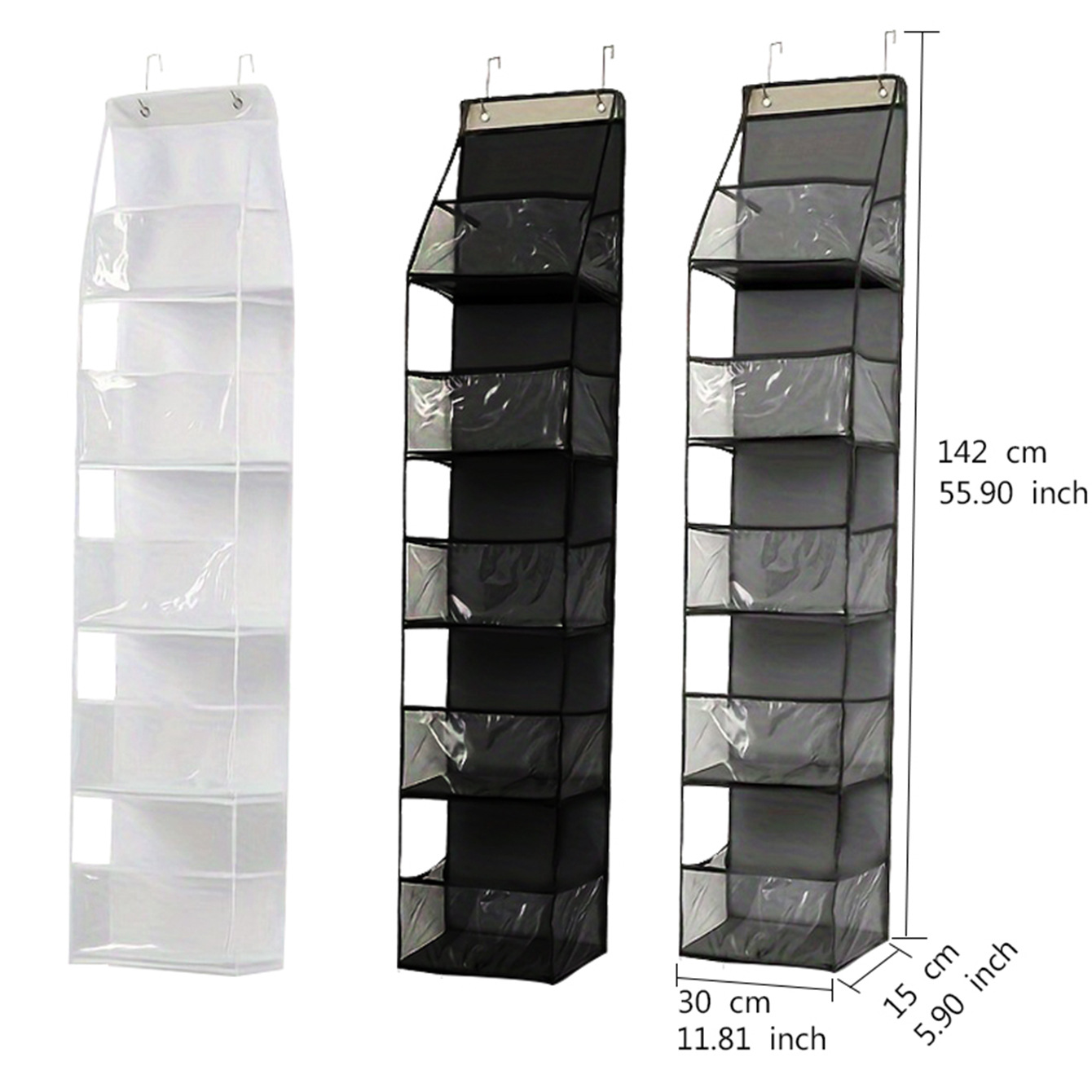 Picture of Storage Hanging Bag Wall-Mounted Door Rear Stereo Multi-Layer Dormitory Storage Bag Multi-Functional Clothing Toy Storage Bag Storage