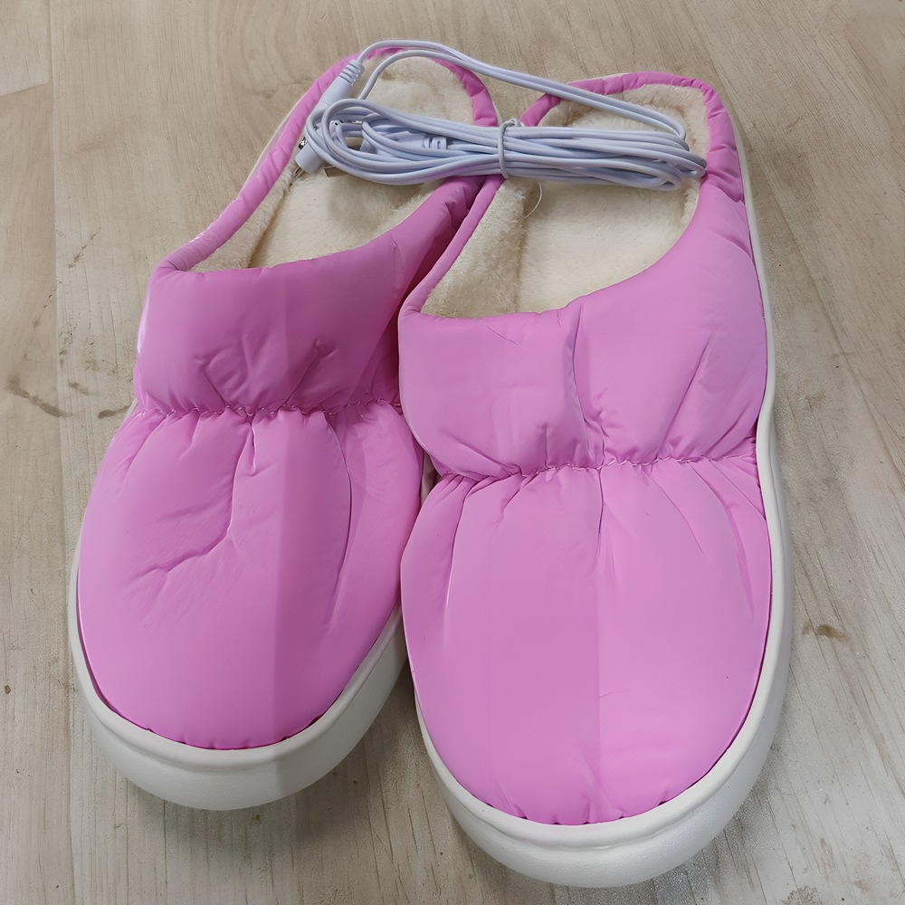 Picture of USB Slippers Heating Shoes Amazon Cross-Border Supply USB down Slippers Winter Warm Heating Slippers