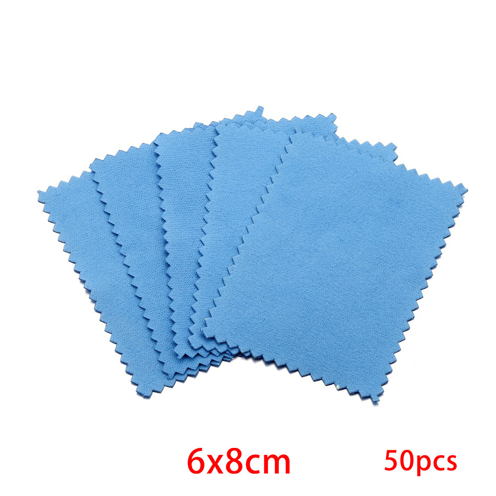 Picture of Jewelry Maintenance Square Marble Pattern Silver Wipe Double-sided Mirror Wipe Cloth Silver Gauze Suede Bright Silver Cloth