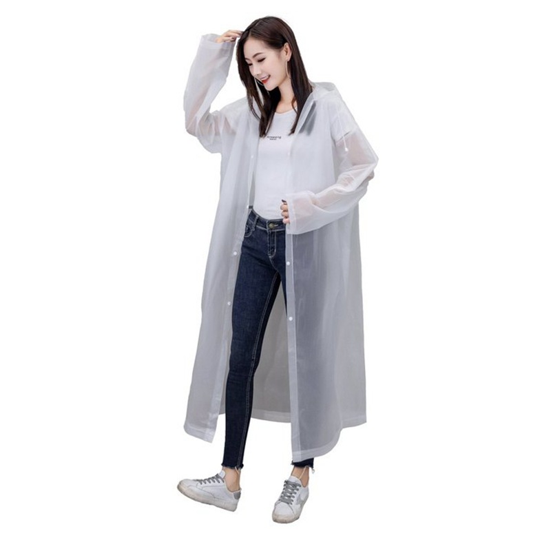 Picture of Raincoat Non-Disposable Raincoat Thickeneded Adult Raincoat Manufacturer Wholesale Outdoor Travel Eva Portable Transparent