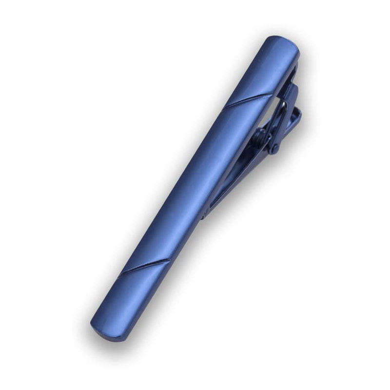 Picture of Cross-Border Temu Clothing Tie Clip, Men's Light Luxury Stainless Steel Tie Clip, Diagonal Pattern, Smooth Surface, High-End Tie Clip