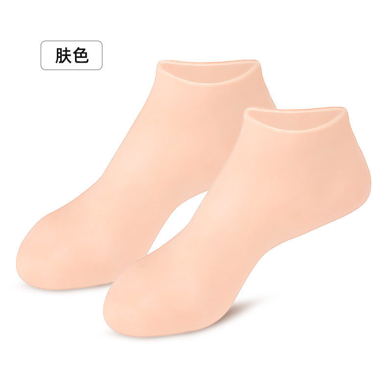 Picture of Heel Protector Soft Silicone Foot Cover Socks Anti-Dry Feet Heel Foot Mask Cover Moisturizing Foot Protection Anti-Crack Socks for Women