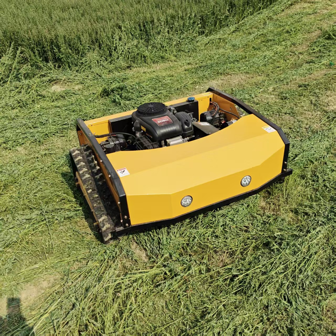 Manufacturer Supplies Remote-Controlled Crawler Lawn Mower, Double Rotor River Embankment Dam Lawn Mower, Household Lawn Mower