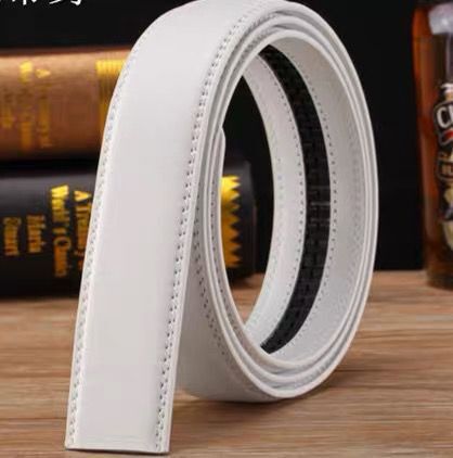White belt body Men's automatic buckle headless belt belt buckle automatic belt business 3.5 Belt wholesale
