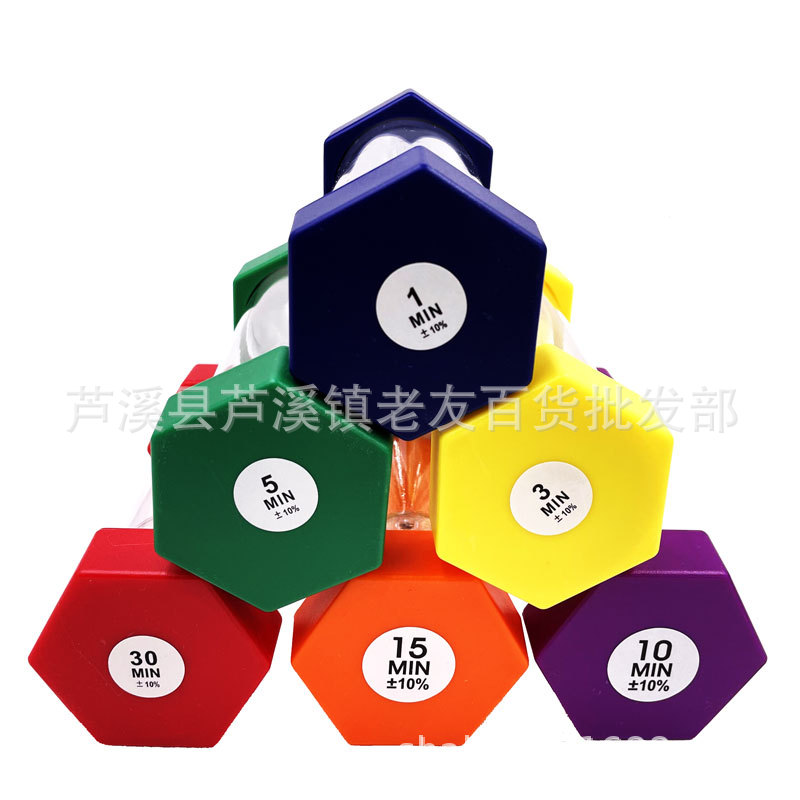Picture of Creative Gift Set 6 Hourglass combination timer 30 seconds +1+2+3+4+5+10+15+30+60 minutes