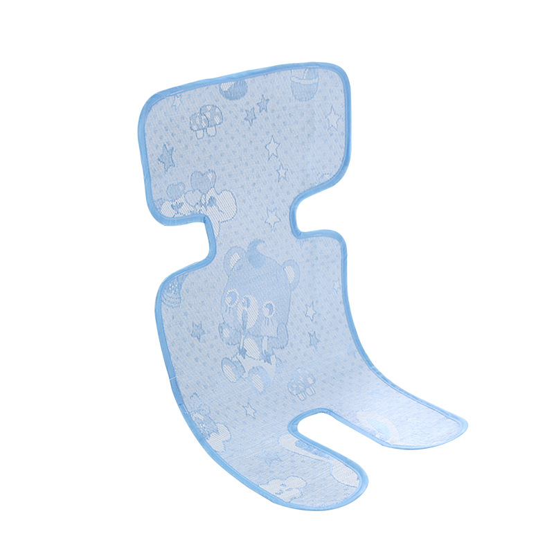Picture of Summer baby stroller mat ice silk mat universal dining chair seat breathable children umbrella car mat spot
