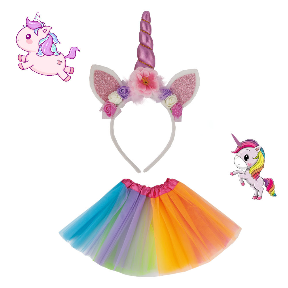 Picture of Halloween cross-border new unicorn hairband children holiday party headdress baby birthday gift hair accessories wholesale