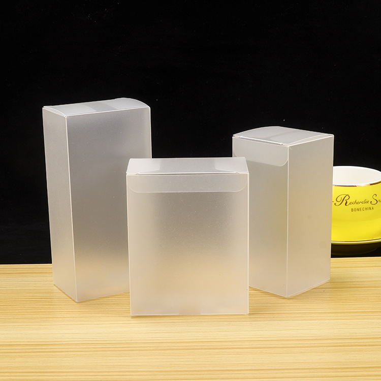 Pp transparent plastic folding box PVC frosted pet packing box Christmas gift 3C digital packing box customization