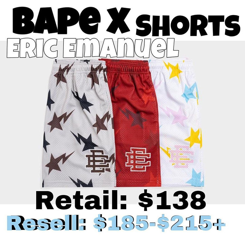 American fashion brand sports casual shorts men's beach pants mesh breathable quick-drying four shorts a generation of hair