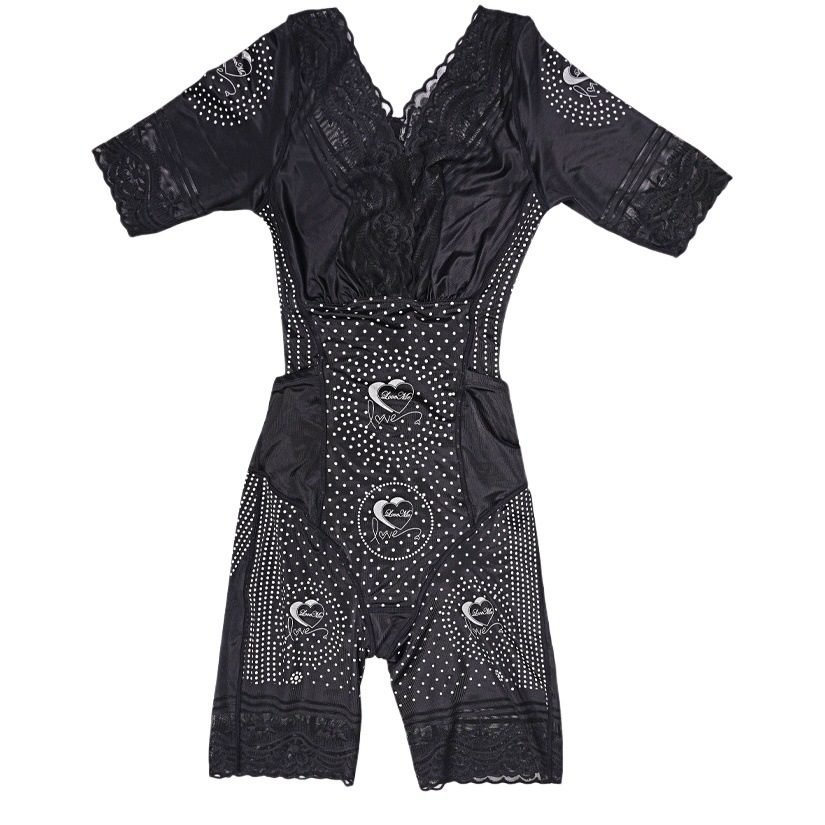 Picture of 8162 Factory Direct Supply Body Shaping Underwear Body Shaping Body Belly Tight Waist Slim Leg Hip Short Sleeve Open Crotch Jumpsuit