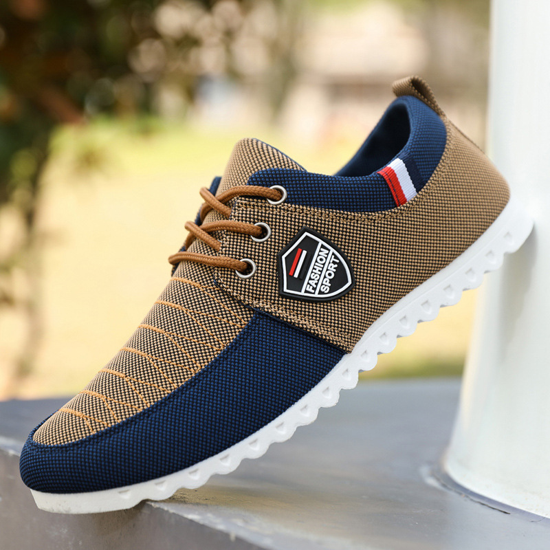 Shoes Men's Spring and Summer New Breathable Canvas Shoes Korean Fashionable Men's Casual Shoes Fashionable All-match Board Shoes Men's 46