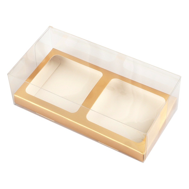 Transparent Mid-Autumn Festival wide-style cake ice skin flowing heart moon cake box 80g blister box Xue Mei Niang gift pastry box