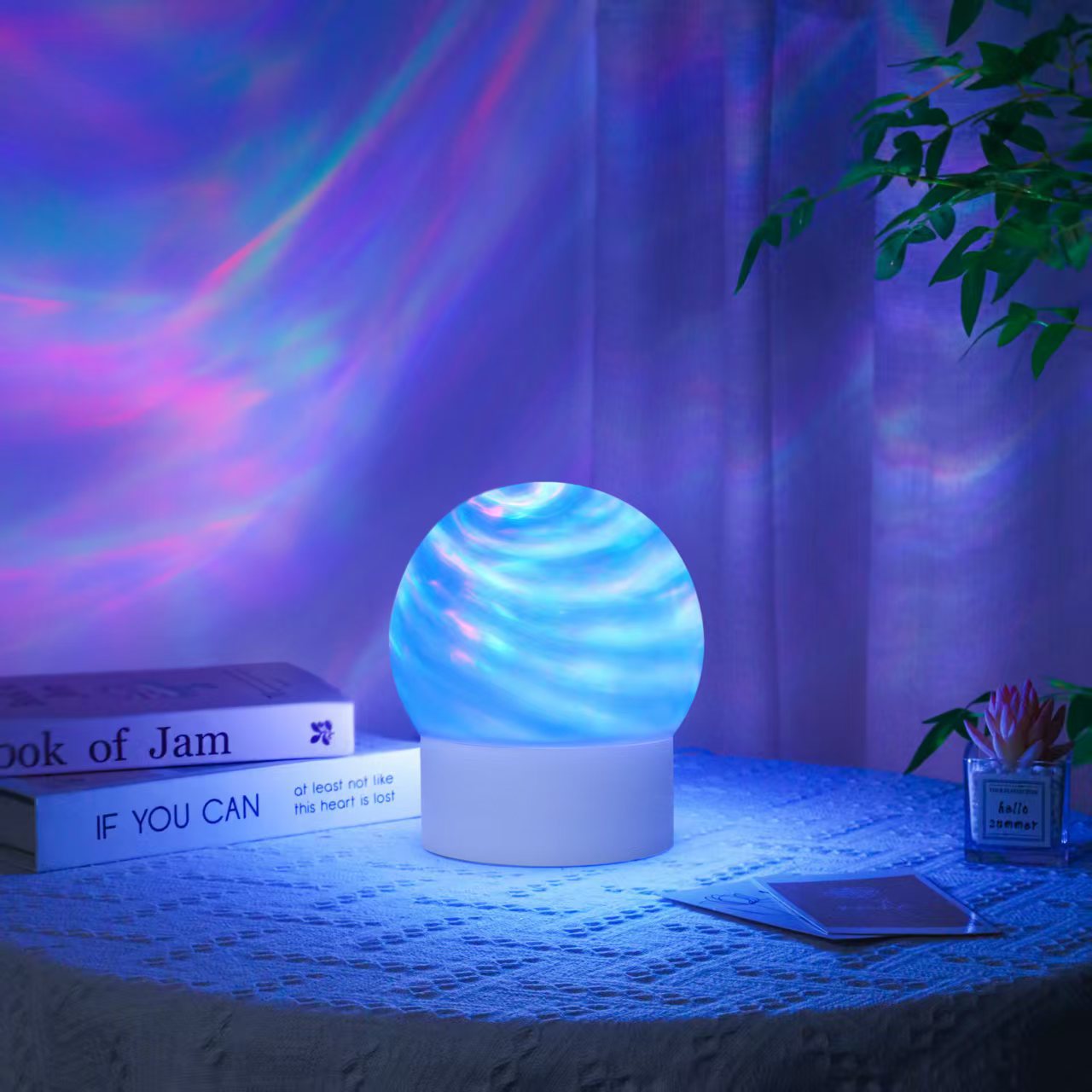 Cross-border planet lights, projection lights, rotating galaxies, starry sky roofs, children's rooms, aurora designs, and creative planet lights
