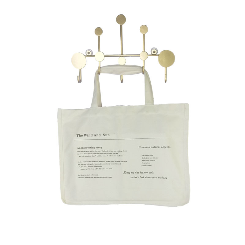 Beige Recycled Cotton Bag, Beige Organic Cotton Tote Bag, Guangzhou Silk-Screened Cotton Bag, Gift Storage, Guangzhou Custom-Made