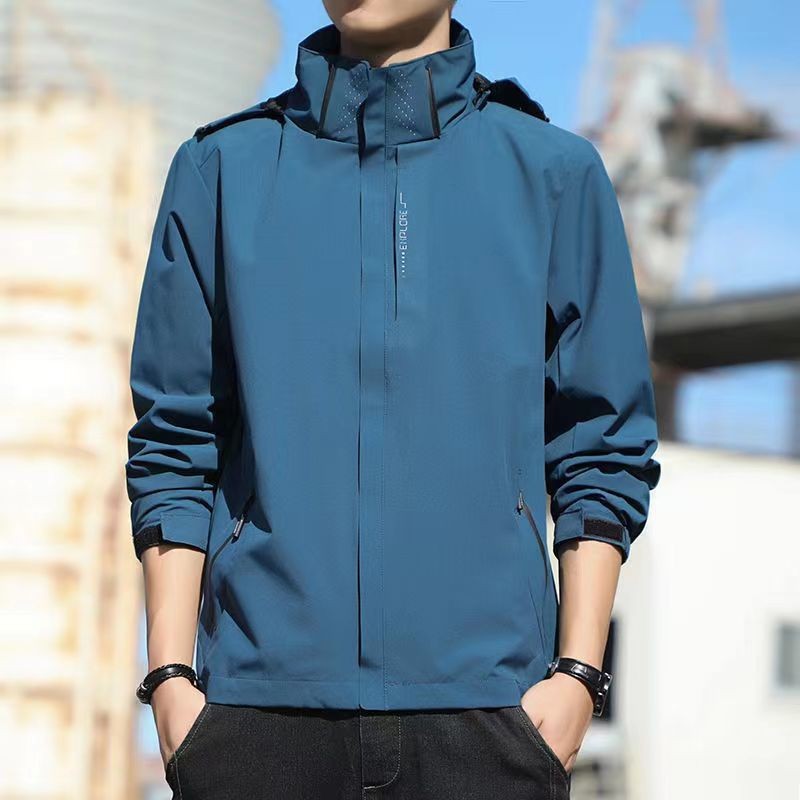 Picture of 6266 Outdoor Jacket Men's Thin Jacket Women's Jacket Single Layer Hooded Three-proof Mountaineering Suit Printable Logo