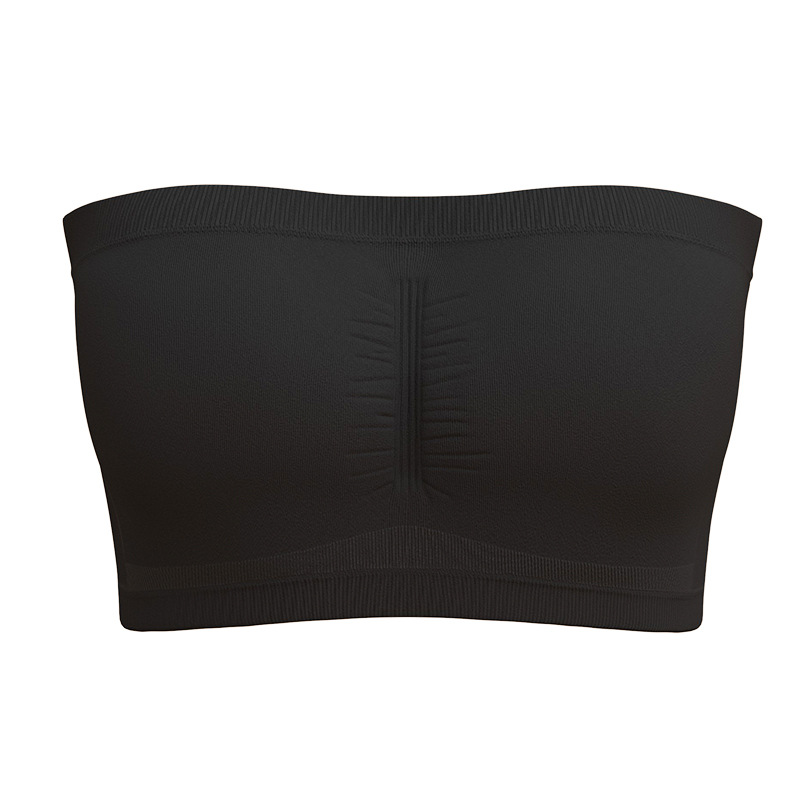 Picture of Foreign Trade Extra Large Size Double-layer One-character Women's Detachable Chest Pad Strapless Chest Wrapping Women's Invisible Underwear Cross-Border