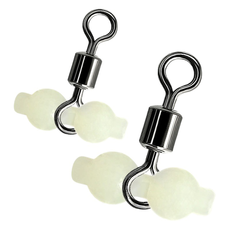 Luminous Gourd Swivel Eight-Character Ring Fluorescent Beads Blocking Beads Luminous Plastic Beads Balance Ring Splitter