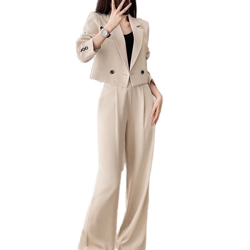 Picture of [Short Wide-Leg Pants] Suit Suit for Women in Autum New Classy Internet Celebrity Elegant Casual Professional Suit Jacket