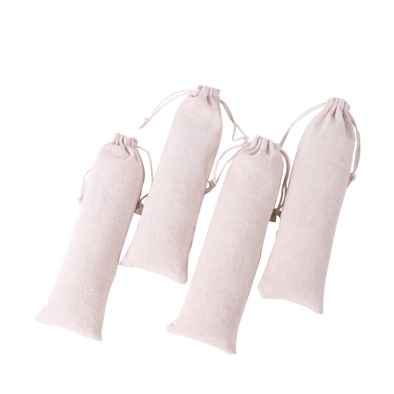 Picture of Factory spot portable stainless steel straw packaging bag tableware portable spoon chopsticks drawstring cloth bag wholesale