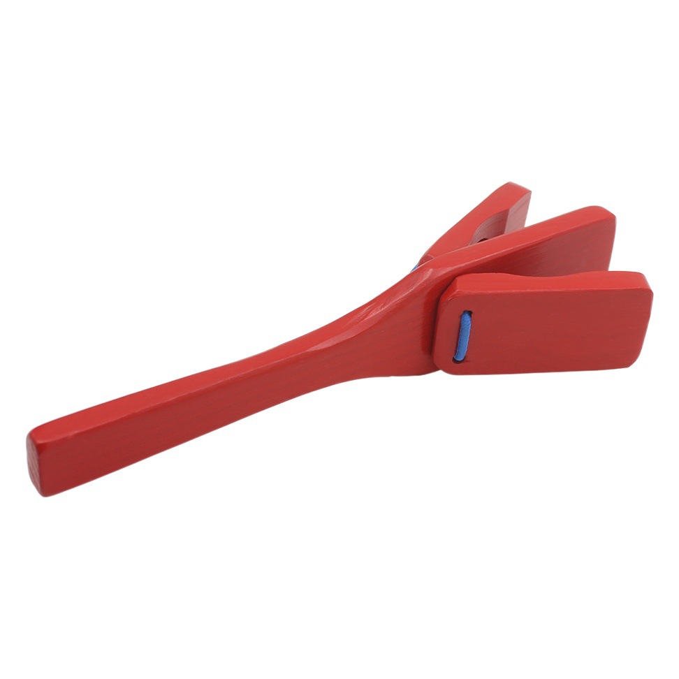 Orff Musical Instrument Red Hand Rattling Board Infant Early Childhood Education Educational Music Teaching Aware Wooden Rattling Board Hand-cranked Three Rattling Board