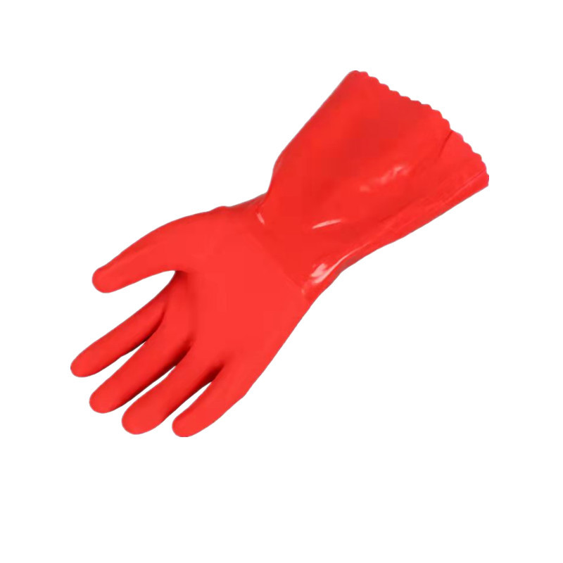 Picture of Household fleece-lined warm gloves xinhuailei flocking integrated kitchen home cleaning car brush household gloves