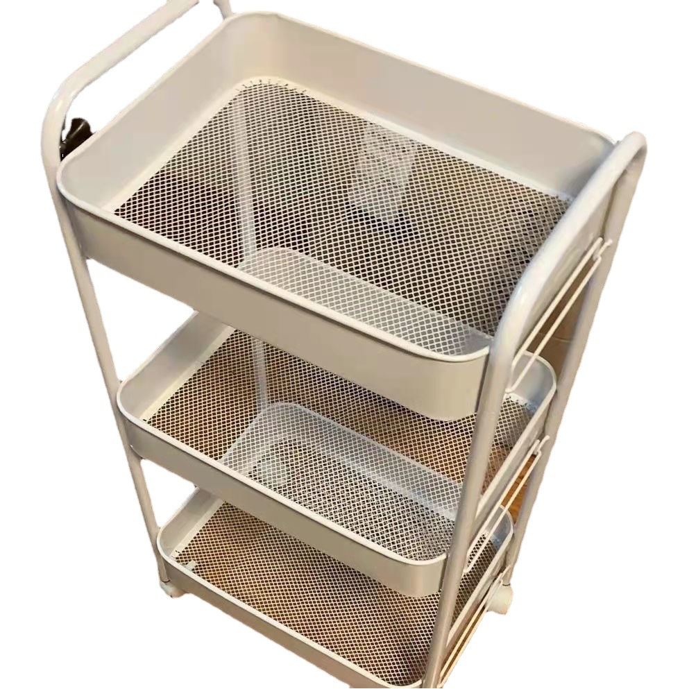 Trolley for Vegetable Storage Rack Floor-Standing Multi-Layer Storage Rack Storage Mobile Wheeled Household Multi-Function