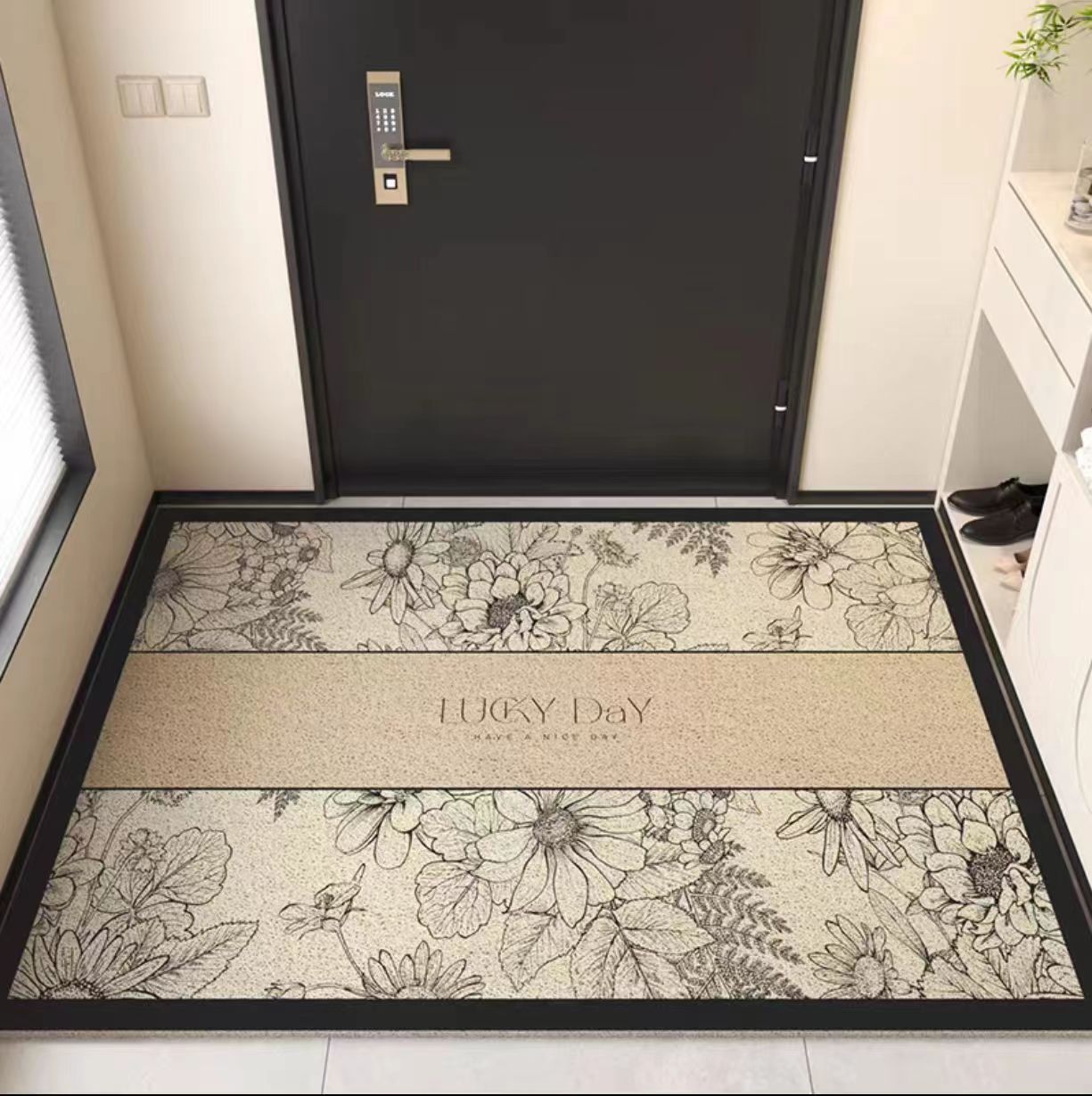 Picture of Silk ring floor mat entrance door entrance floor mat entrance floor mat carpet entrance entrance household anti-slip mat