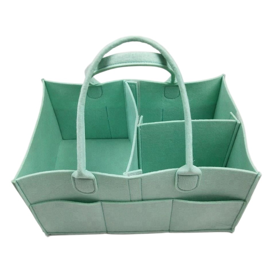 Felt storage bag baby diaper bag sundries bag manufacturers supply finishing foldable travel mommy storage bag